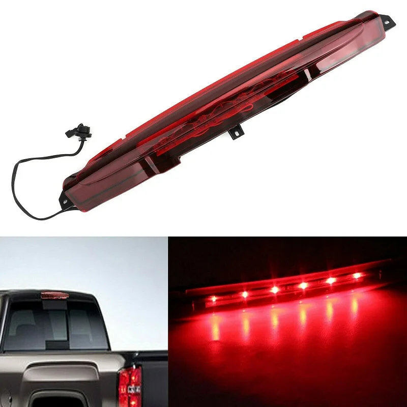

LED Lights For Third 3Rd Brake Light High Mount For 2002-2009 GMC Envoy Chevy Trailblazer Red Cover Red Light Car Products