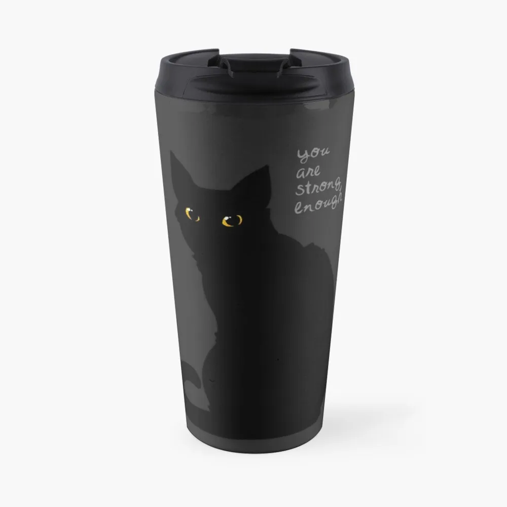 

Strong Enough Cat Travel Coffee Mug Thermos Mug Creative Cups Cups And Mugs Unusual Tea Cup