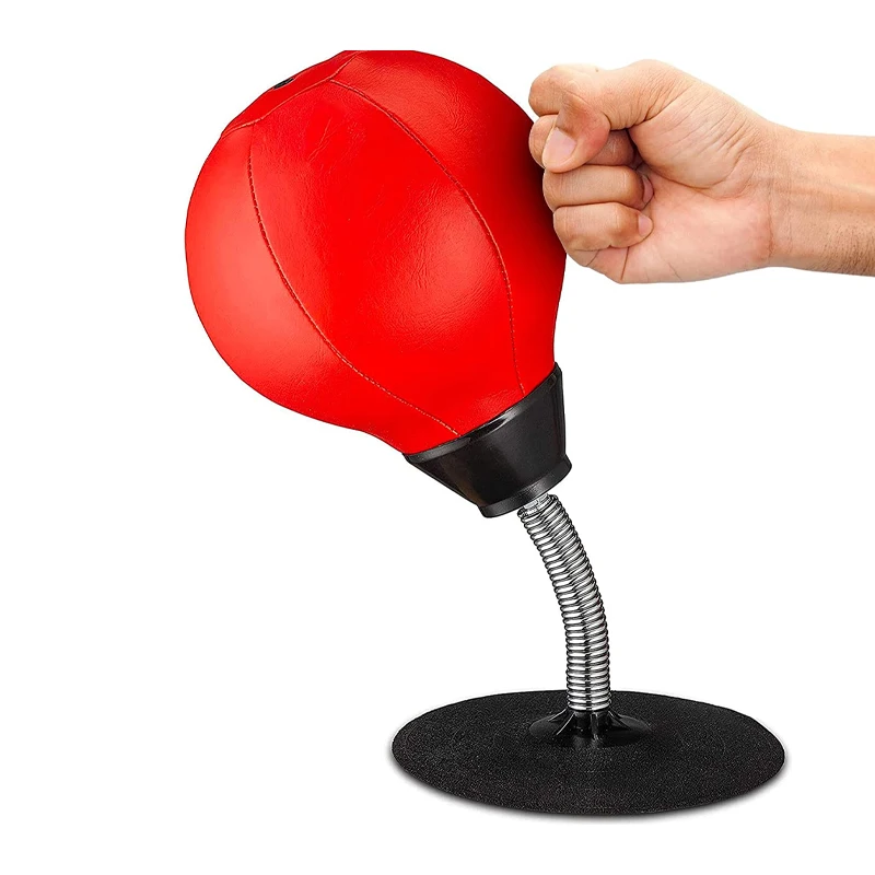 Portable Desk Punch Bags With Suction Cup Desktop Stand Up Boxing Ball For Home Office Pressure Release Ball Exercise Equipments