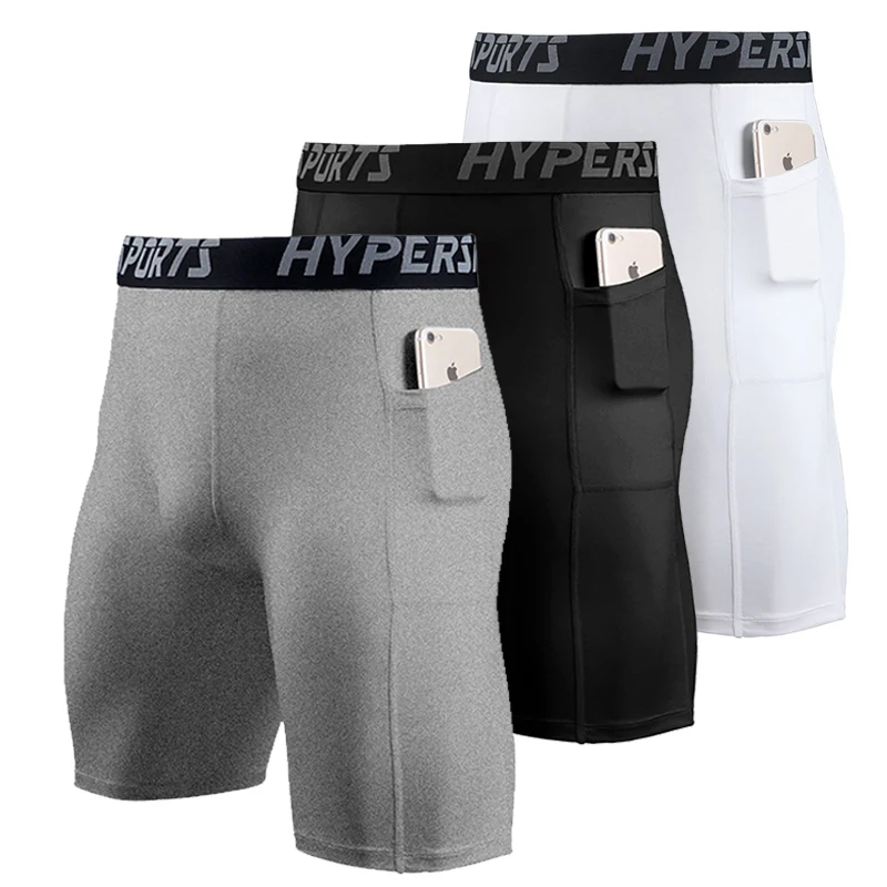 Männer Der Sport Leistung Aktive Compression Kühlen, Trockenen Baselayer Shorts Compression Shorts Hosen Workout Leggings