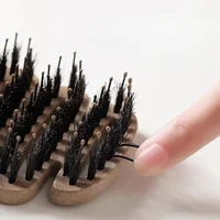 Brosse à cheveux en poils de sanglier, peigne antistatique, peigne de Massage de coiffure, brosse à cheveux bouclée, outils de coiffure pour Salon de coiffure, outils de maquillage 4