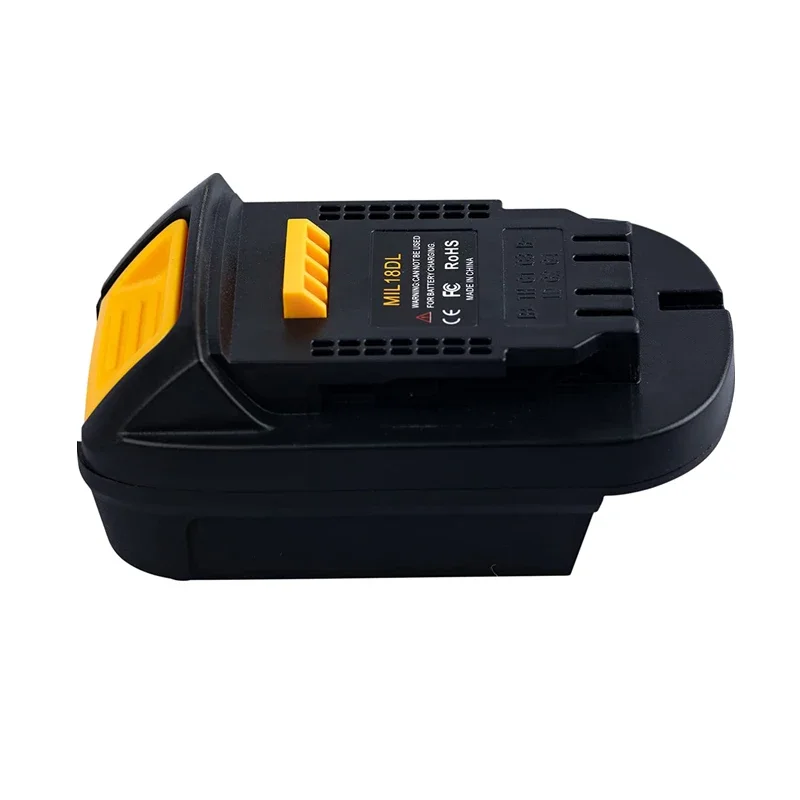 MIL18DL Battery Adapter Converter For Dewalt 18V 20V Li-ion Battery Power for Milwaukee 18V Li-ion Battery Convert Tools