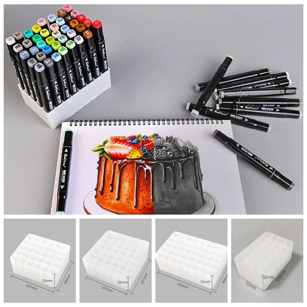 Pencil Rack 24/30/36/40/48 Slots for Marker Pen Storage Holder Children Gifts