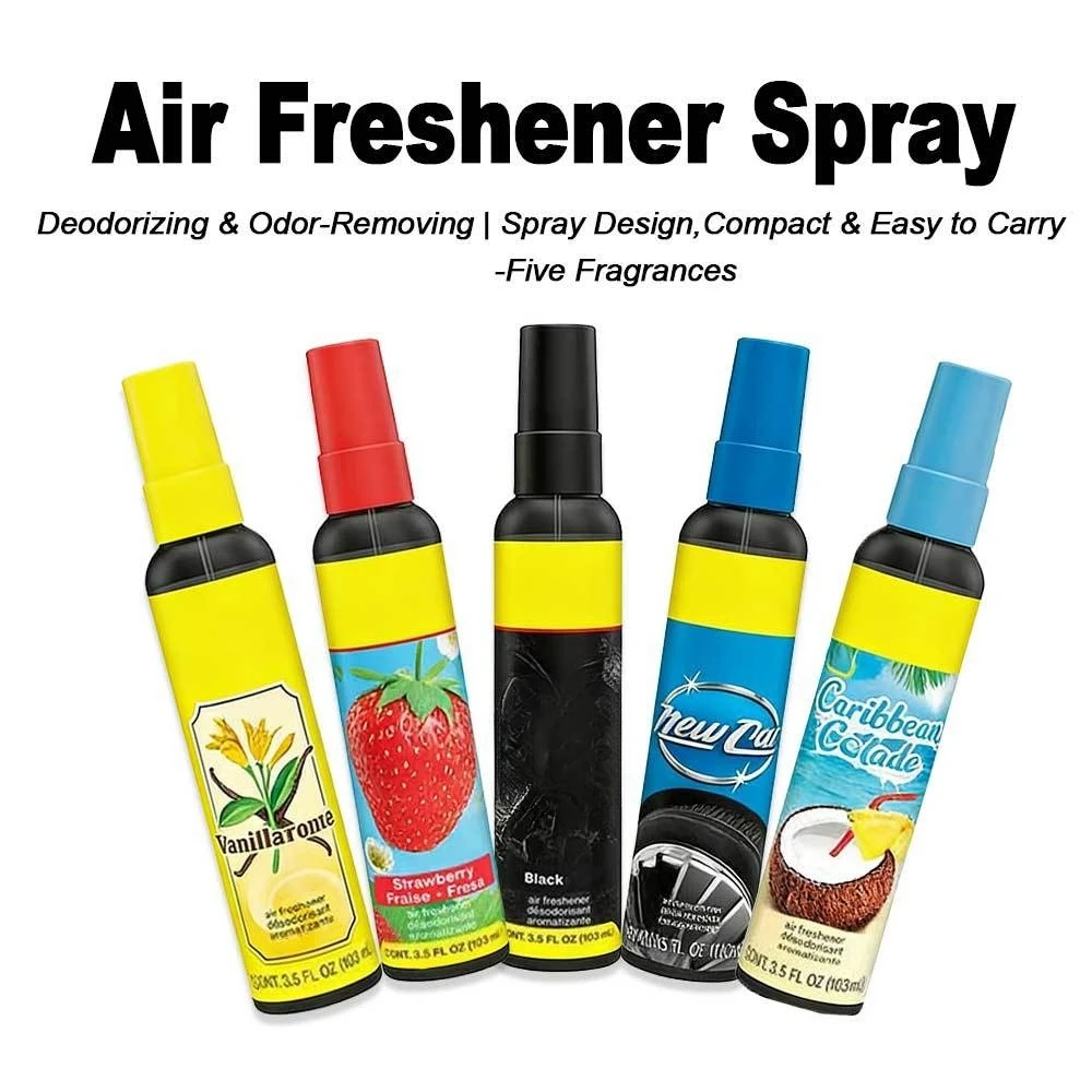 Luxury Car Air Freshener Spray, Portable Bottle, Deodorizing and Refreshing Experience