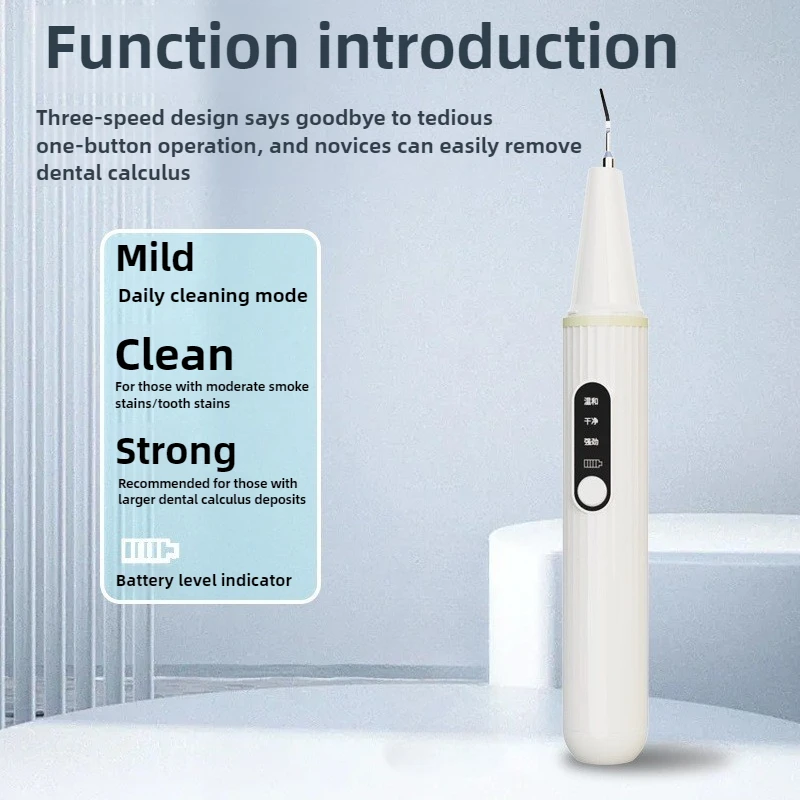 Ultrasonic Portable Electric Tooth Cleaner Dental Plaque Remover Home Personal Care Teeth Whitening Oral Cleaning Kit