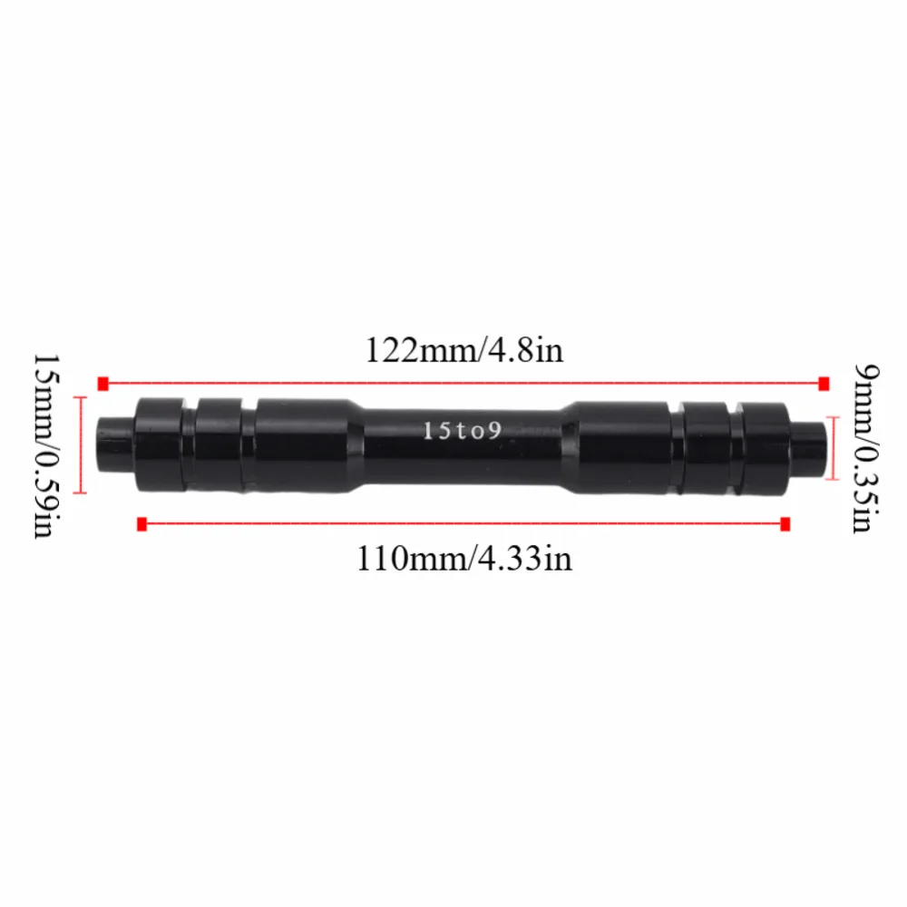 알루미늄 합금 프론트 스루 액슬 어댑터 100mm/110mm 15mm9mm 허브 스케이버 어댑터 설치가 용이함