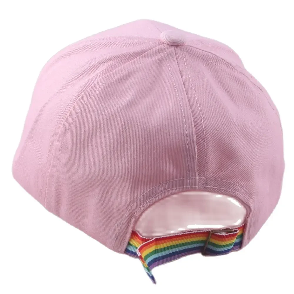 Cute style 2 to 7 years baby sun hat outdoor sun hat snapback cap baseball cap girls rainbow pink hat for summer beach vacation