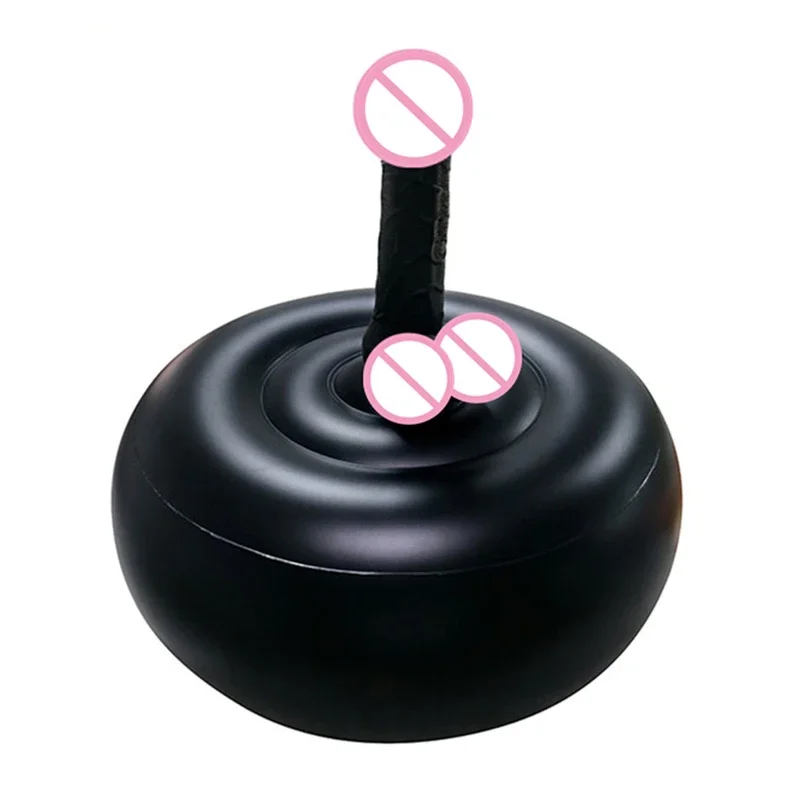 Inflatable Round Cushion Sofa Base Female Masturbator Dildo Vibrator Stand Holder Sex Furniture Adult Games Sex Toys for Couples