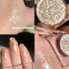 Glitter eyeshadow, single highlighter, highlighter shimmering powder, long lasting metallic shimmer, eyelid and cheekbone makeup 1