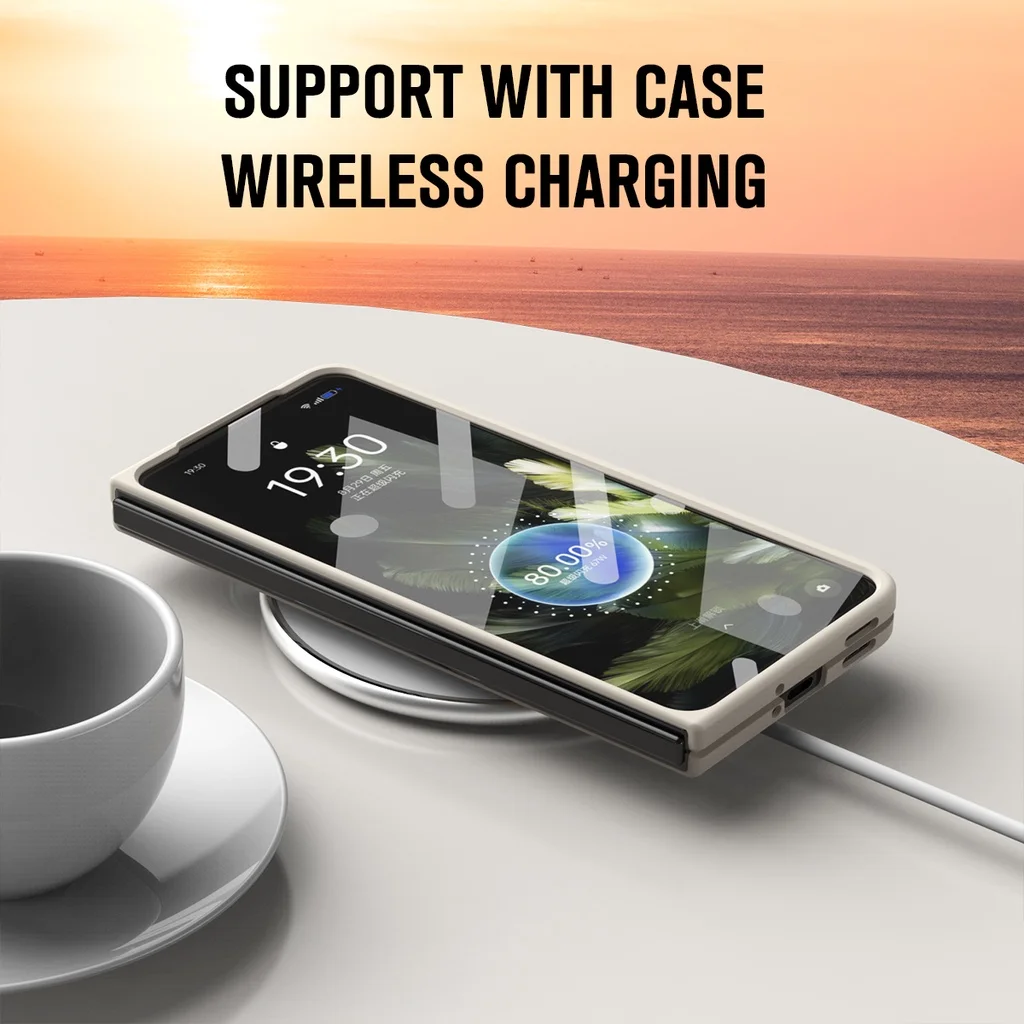 Hinge Case For OnePlus Open Liquid Silicon Matte PC Armor Shockproof 360 Full Screen Protector Cover With Glass Film