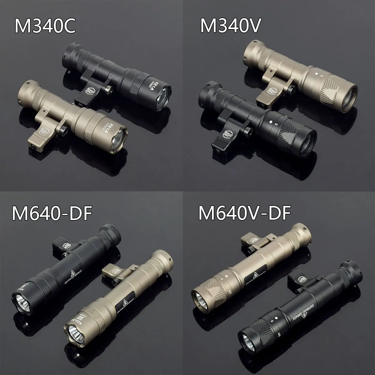 

Tactical SF M340C M340V M640 M640DF Weapon Gun Light Pistol Scout Light Rifle Airsoft Flashlight LED Lanterna Fit 20mm Rail