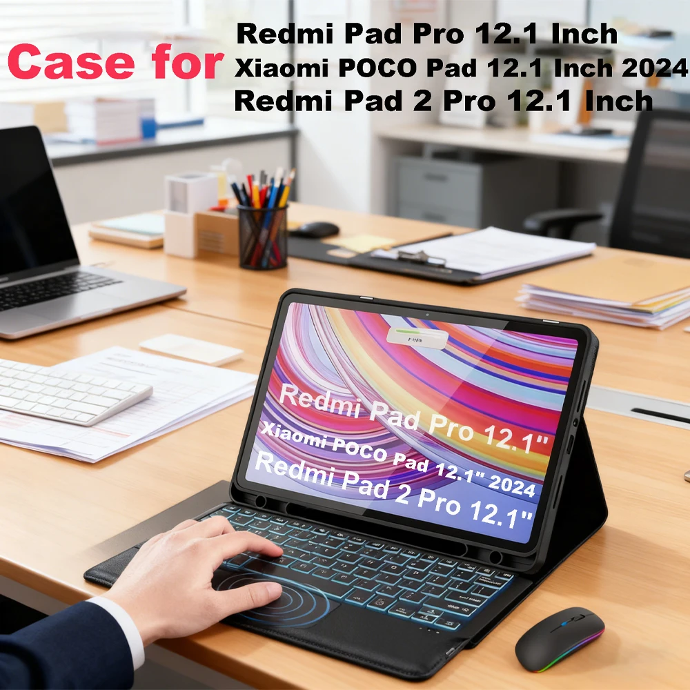 Bluetooth Keyboard Cover with Protective Case