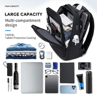 Fenruien Large Capacity Waterproof Backpacks USB Charge Men Backpack Fit 15.6 "Laptop Travel Business Bag 2