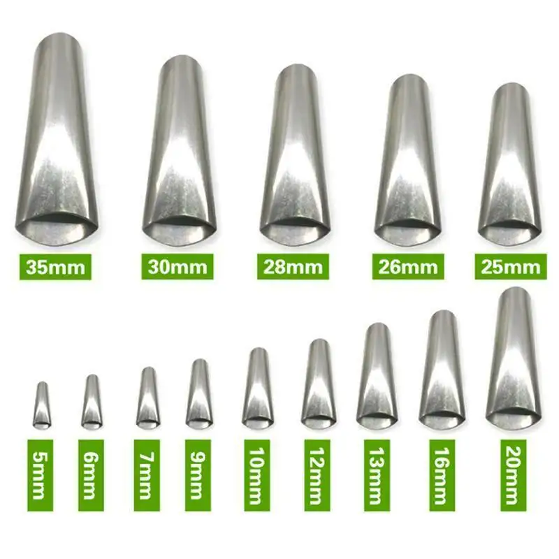 14pcs Stainless Steel Caulk Gun Nozzle Applicator Sealant Glass Glue Finishing Tool Construction for Kitchen Bathroom Sink Joint 2