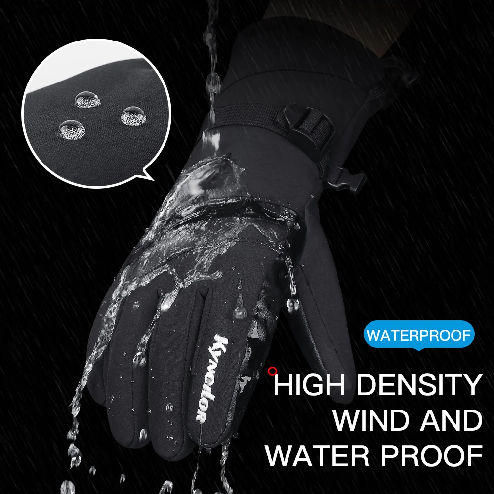 Ski Gloves Touch Screen Snowboard Gloves Snowmobile Motorcycle Riding Winter Gloves Windproof Unisex Skiing Gloves 3