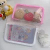 A6 Sticker Organizer Transparent Textured PP File Storage Zipper Pouch Stationery Scrapbook Journal Accessories 1