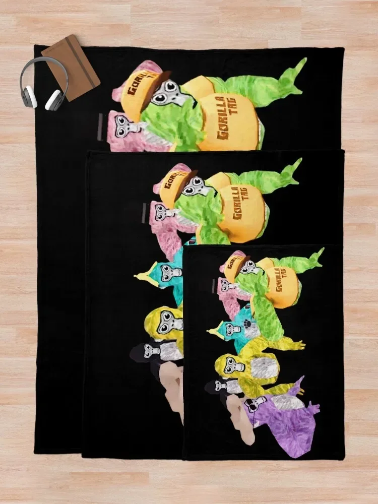 Me and my Friends Forever! - Gorilla Tag Here Banana Throw Blanket Shaggy manga Thermals For Travel bed plaid Blankets 5