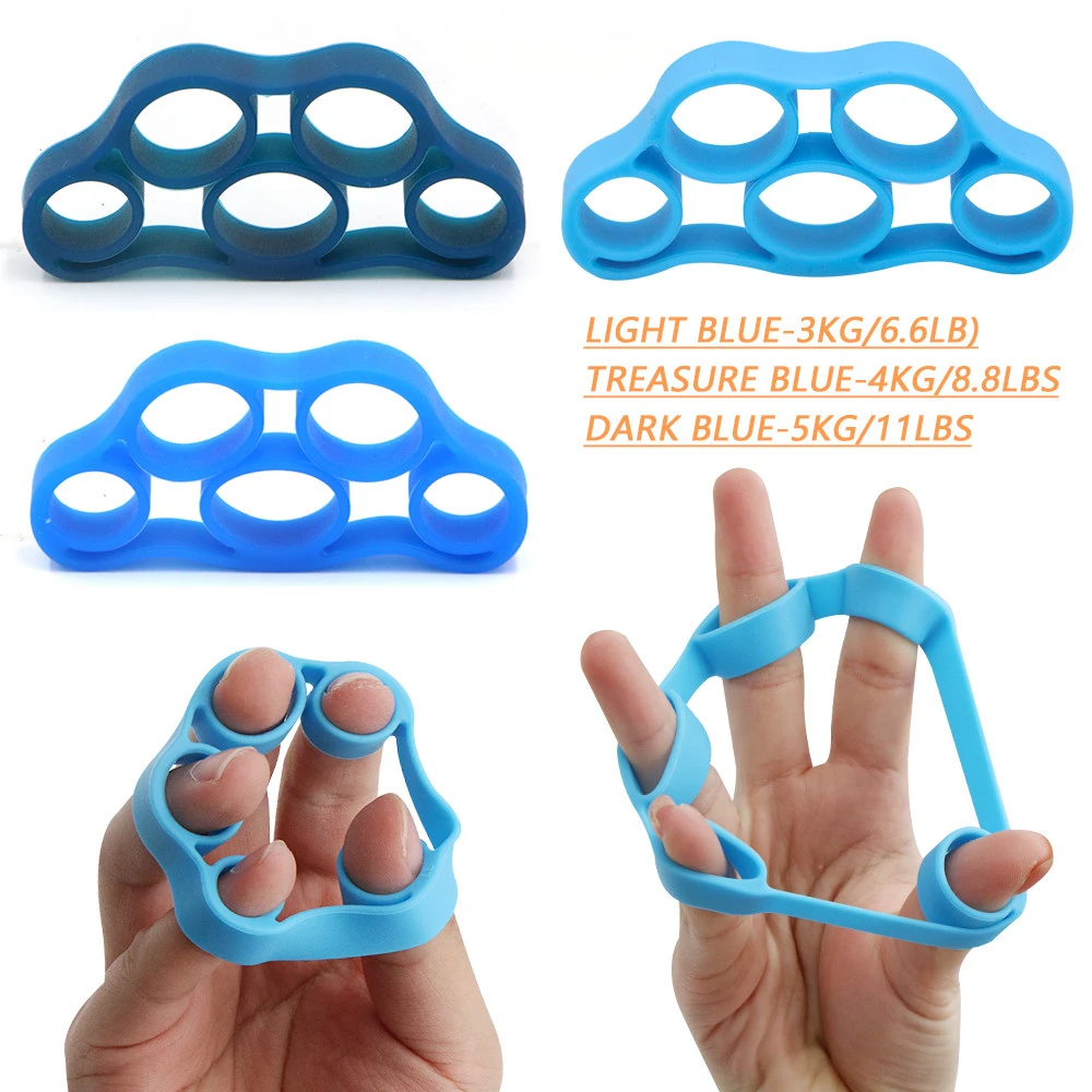 Description Picture 4 of itemSilicone Finger Gripper Gym Hand Grip Wrist Expander Stretcher Strength Trainer Exerciser Resistance Bands Workout Equipments