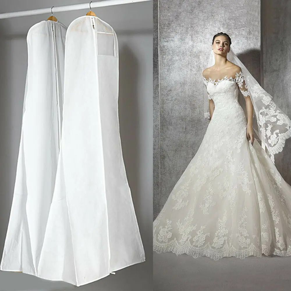 Extra Large Garment Bridal Gown Long Clothes Protector Bags Wedding Dress Covers 