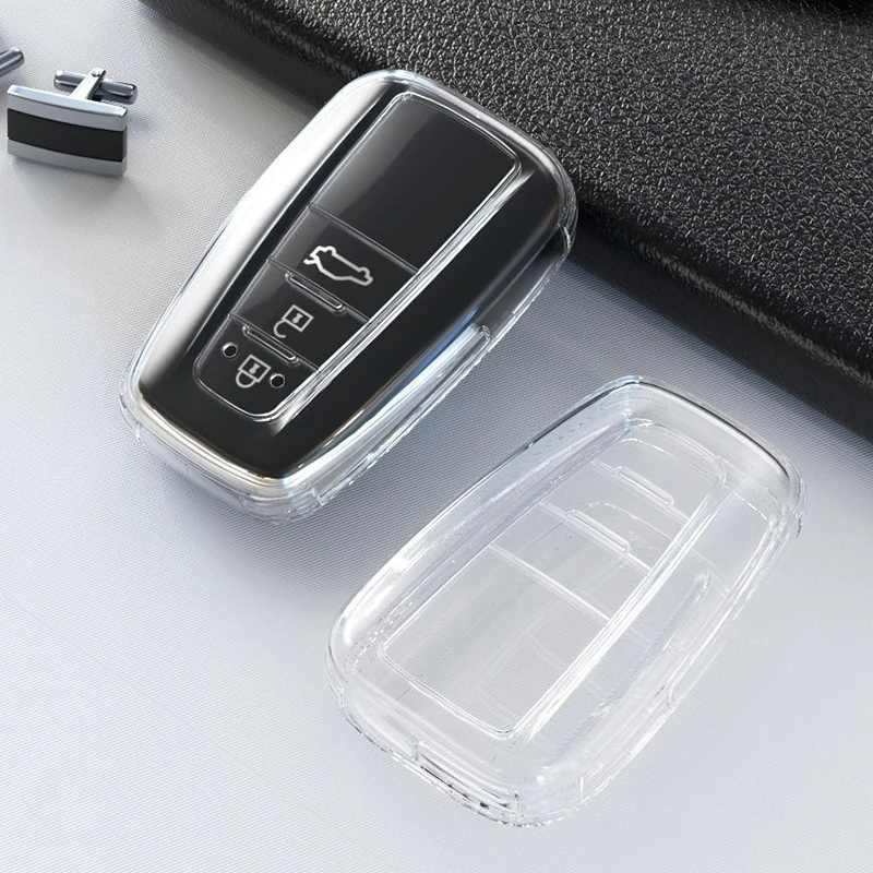TPU Car Key Case Cover Shell Protector for Toyota Prius Camry Corolla C HR CHR RAV4 Prado Yaris