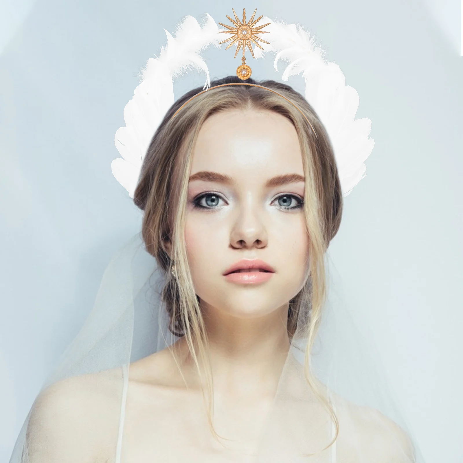 

Our Lady's Headband Retro Hairband Decoration for Wedding Delicate Metal Common Decorative Headdress Girl