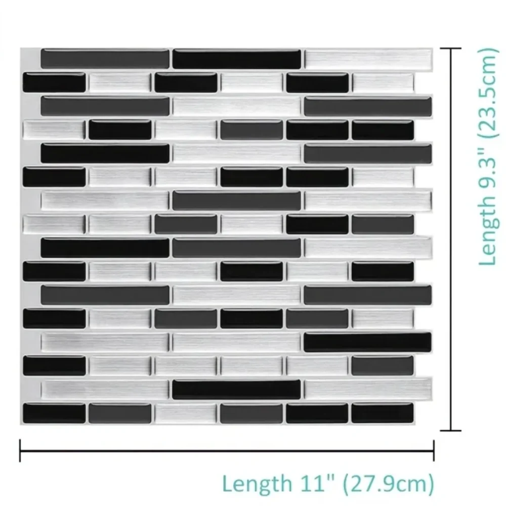 Self Adhesive Mosaic Tile Wall decal Sticker DIY Kitchen Bathroom Home Decor Vinyl wall stickers self adhesive stickers vinyl stickers self adhesive wall stickers vinyl wall stickers tiles sticker transfers