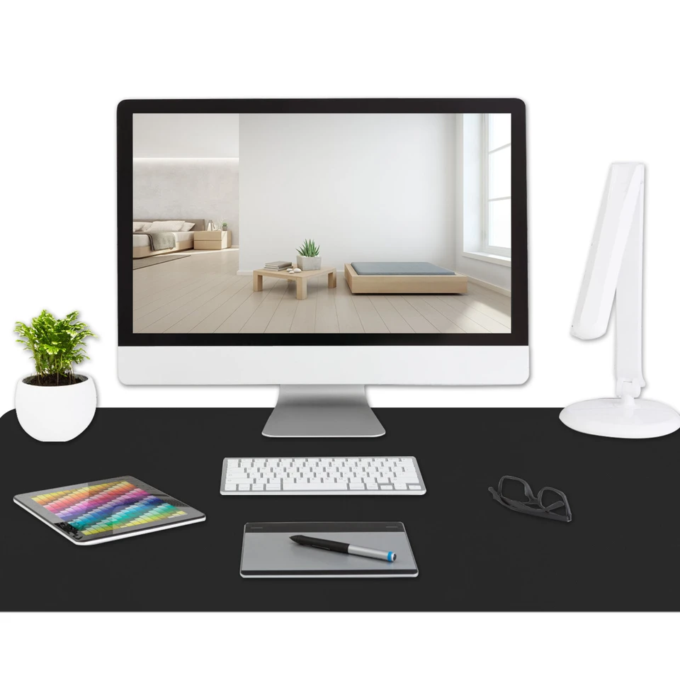 Water Resistant Leather Desk Mat Mouse Pad Combo