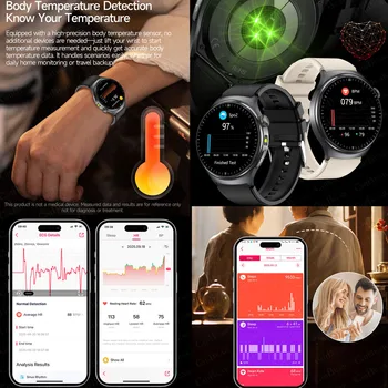 ECG Health Smartwatch with HD Calling 2