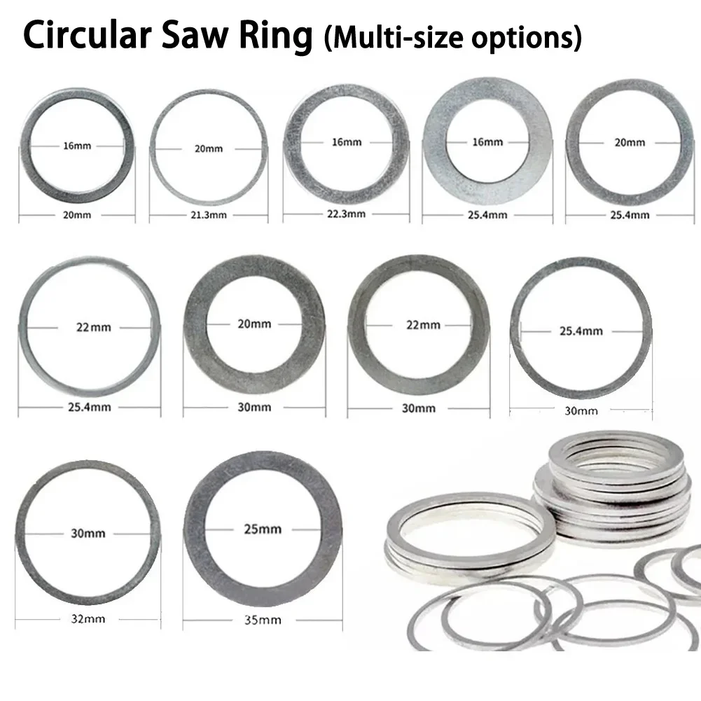 16-32Mm Cirkelzaagblad Reducerende Ringen Conversie Ring Snijschijf Diafragma Pakking Binnengat Adapter Ringring