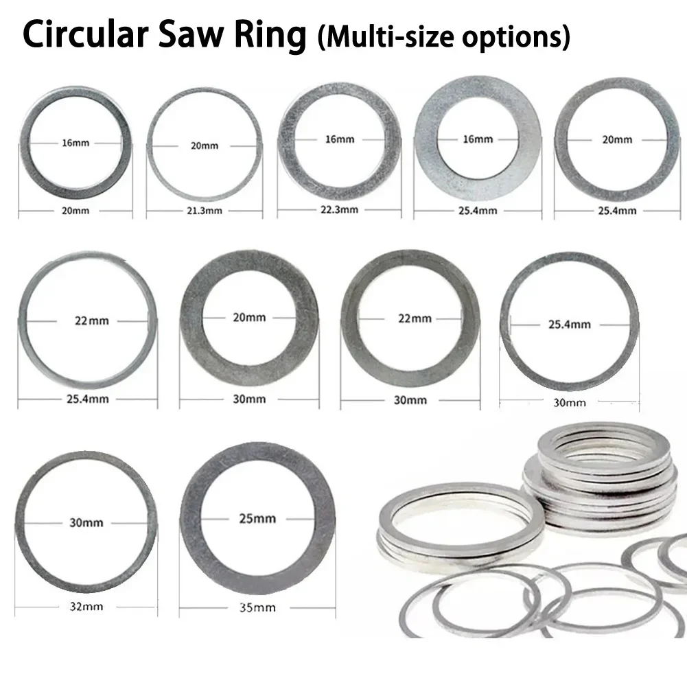 

16-32MM Circular Saw Blade Reducing Rings Conversion Ring Cutting Disc Aperture Gasket Inner Hole Adapter Ring Washer