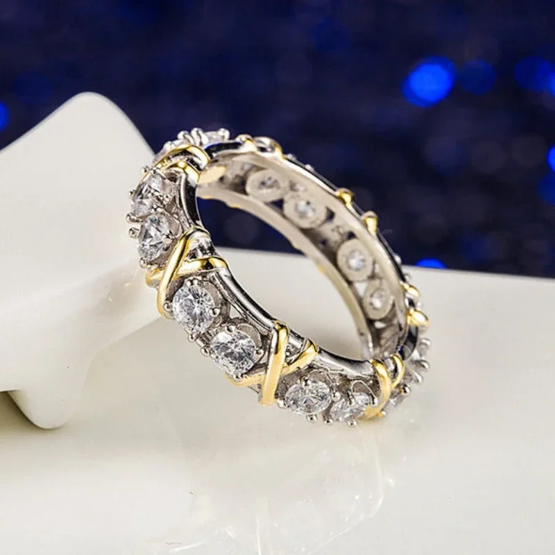 Fashion Rings Cubic Zirconia Women Couple