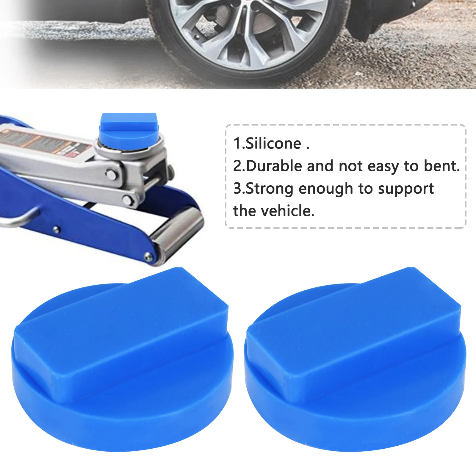 2x Rubber/Silica Gel Jack Pad Adapter for BMW 3 4 5 Series E36 E39 E46 E60 E90 E87 X3 X4 X5 E83 F25 E53 E70 F10 F20 F30 F31 i3 rubber support block adapter car jack pad