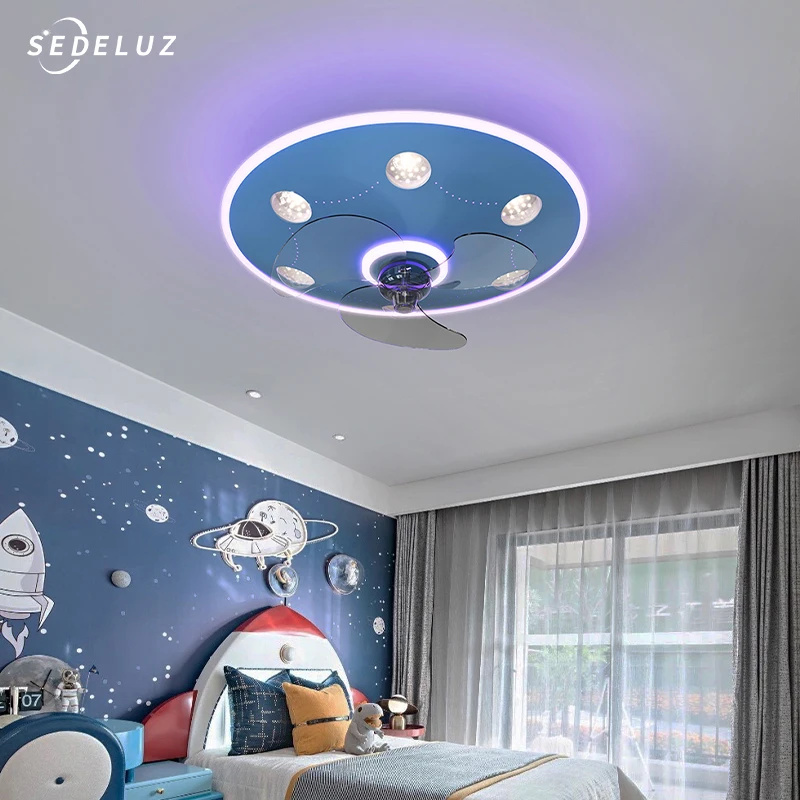 Modern Ceiling Fan Led Acrylic Lamp Is Suitable For Bedroom, Dining Room And Living Room.