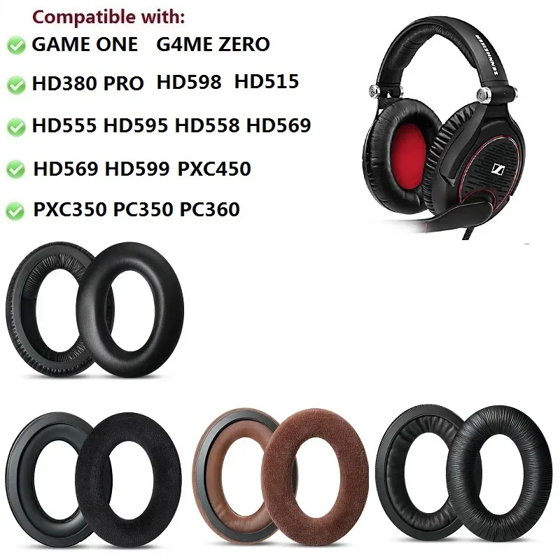 Head Beam Pad/Ear Pads For Sennheiser Game one G4ME ZERO HD380 PRO HD598 HD558 PXC450 PC360 Headphones Ear Covers Earmuffs