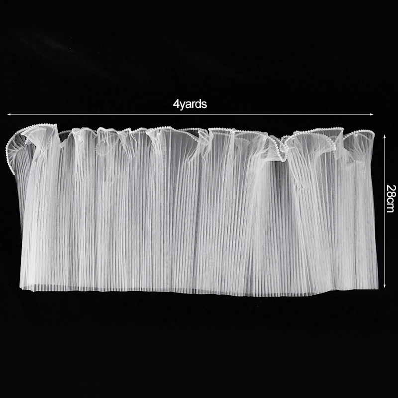 4Yards Flower Wrapping Wave Yarn Rose Bouquet Packaging Paper Lace Mesh Handmade Gift Packaging Supplies Wedding Party Decor