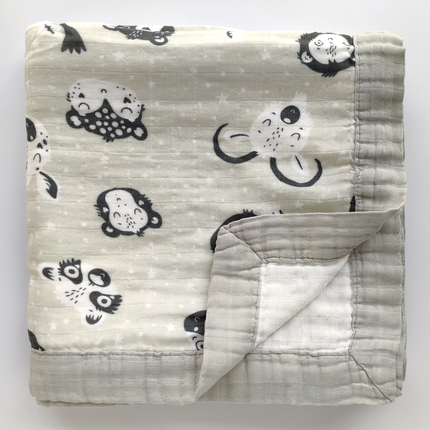 2 Layer Bamboo Cotton Baby Blanket Swaddle For Infant Baby Bedding Swaddle Bath Towel Blanket For Newborns