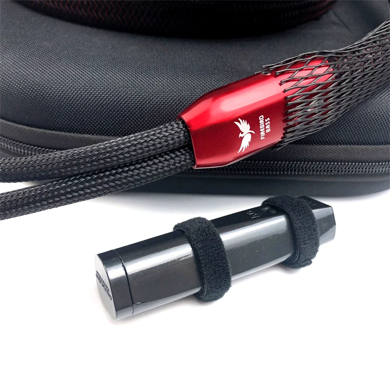 

1pcs FireBird Speaker Cable Zero / Bass PSS Silver HiFi Audio Amplifier Center Speaker Cable with 72V Battery Silver Banana Plug