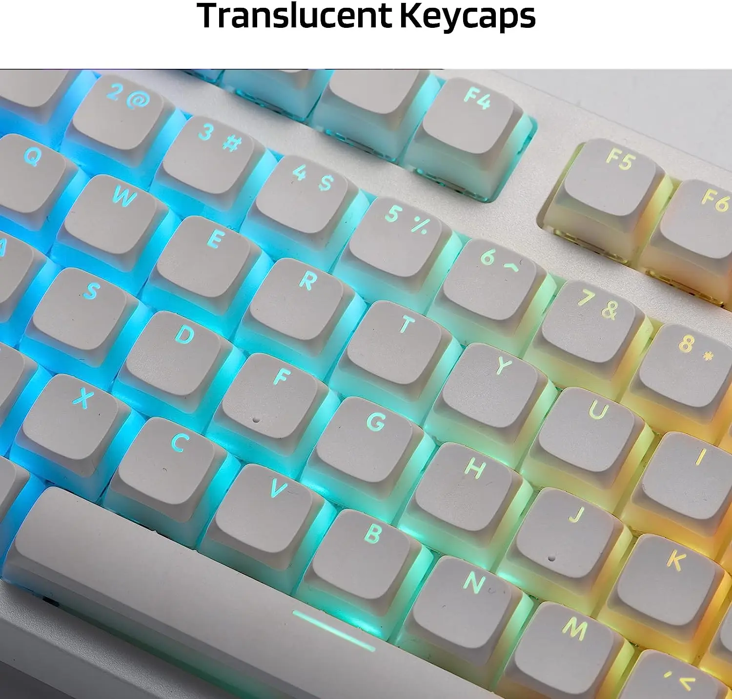 Xda Perfil Pudim Keycaps Grupo Pbt Duplo Tiro Translúcido para Iso e Layout Ansi Teclado Mecânico 60 65 68 75 87 98 104 - Imagem 3