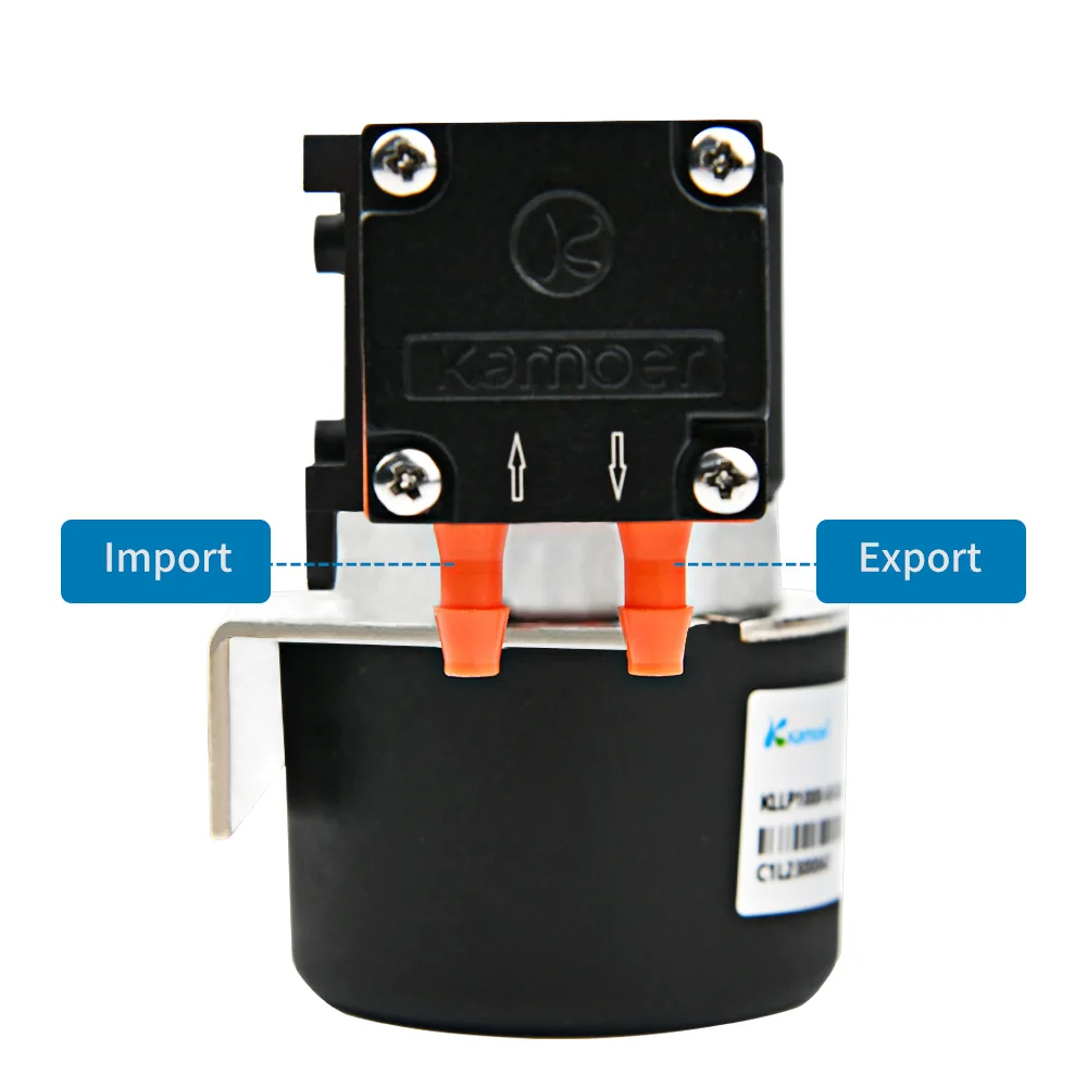 카모어 700-1400ml/min KLLP1000 다이어프램 액체 펌프 12V 24V BLDC 6000H 액체 압력 0.3Mpa 실험실 분석 및 충전용