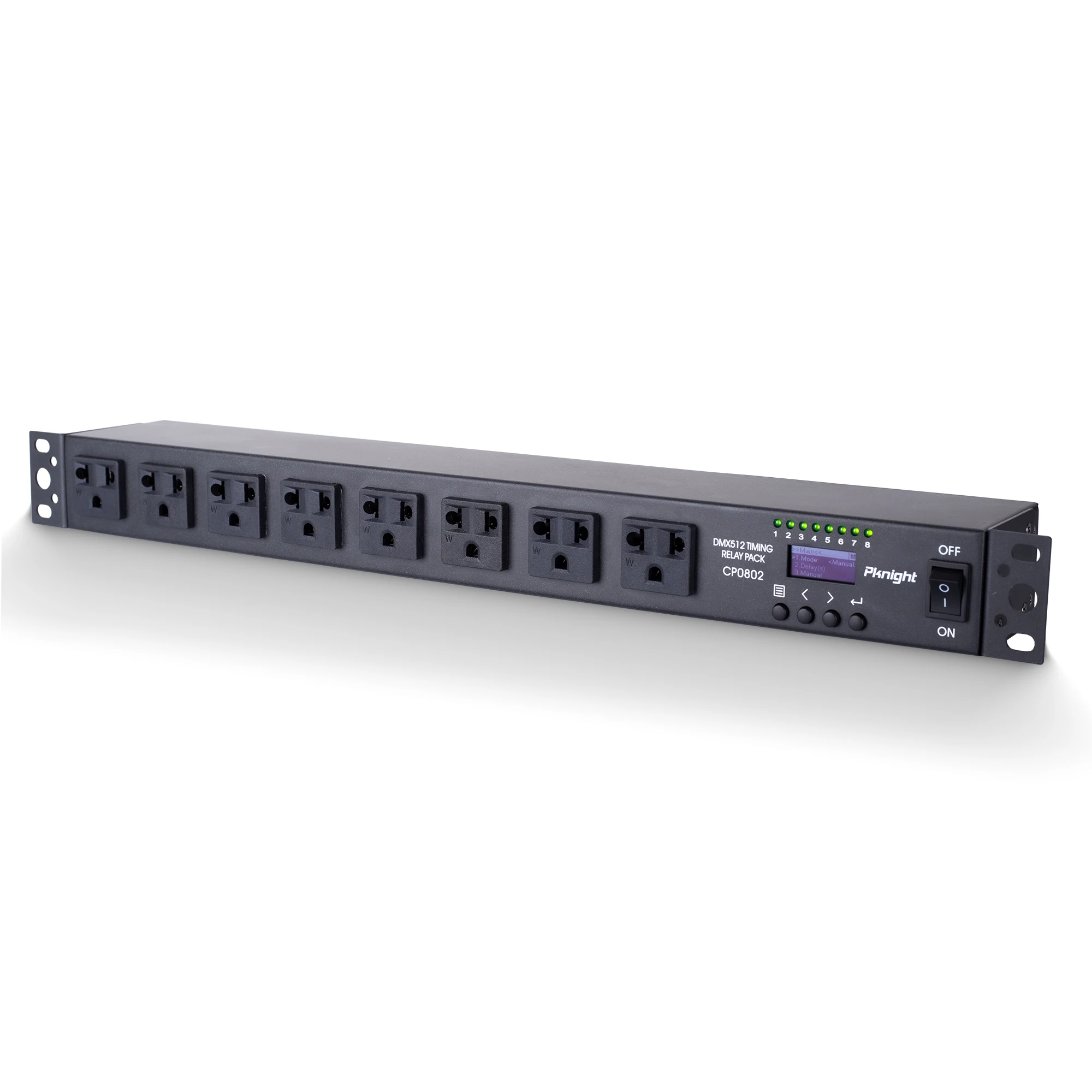 Pknight 8Outlets Timing Delay Power Distribution Unit , Programmable