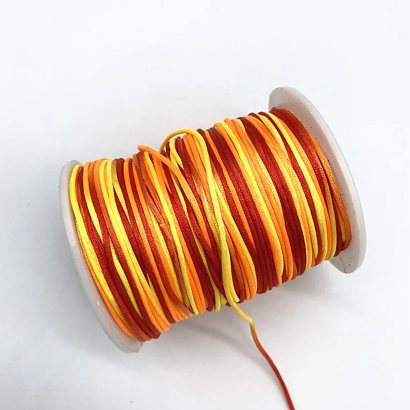 1.0mm Colorful Chinese Knot Line Cord Silk Satin Cord Nylon DIY String Necklace Bracelets 10yards/lot nylon rope nylon cord silk rope silk cord satin cord