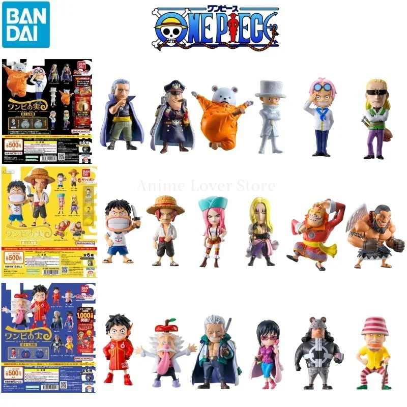 バンダイ-本物のワンピースアニメフィギュア,gashapon悪魔の果物,luffy