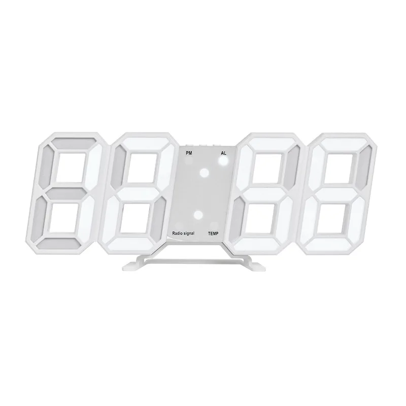 Modern LED Digital Wall and Table Clock for Home Décor, Indoor Timepiece for Living Room and Desk