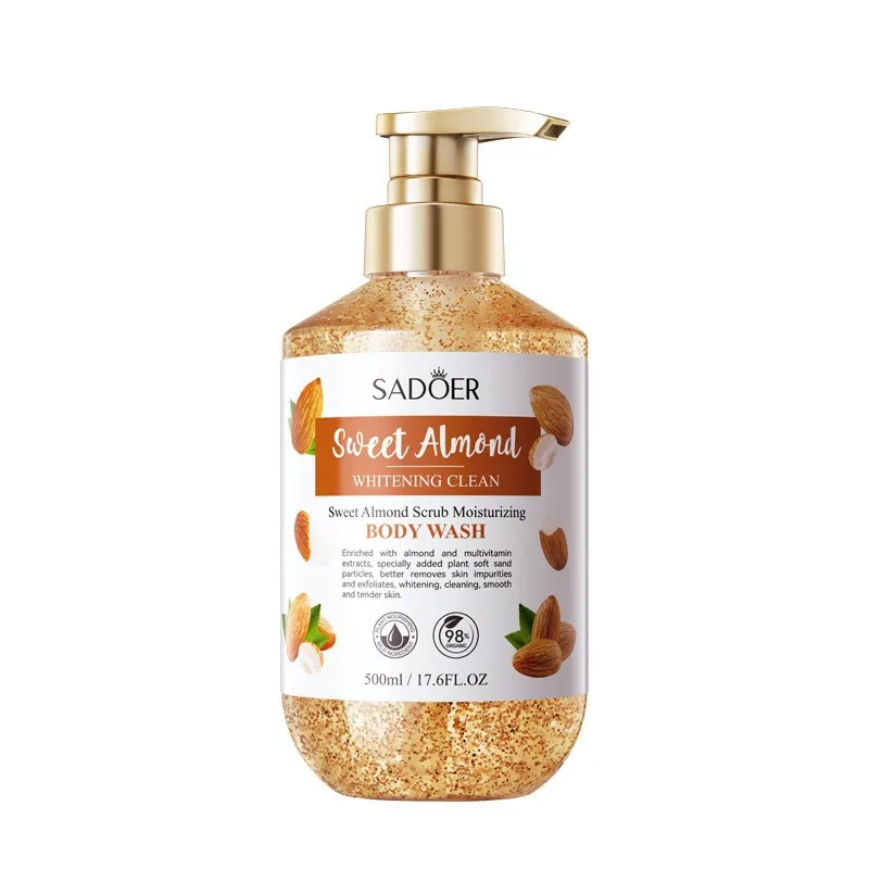 500ml Sweet Almond Scrub Whitening and Cleansing Shower Gel Body Wash Bath and Body Works body wash