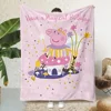 Printed Blanket Picnic Blankets Warm Blanket Soft and Comfortable Blanket Home Travel Birthday Gift Cartoon P-Peppa Pigs 4