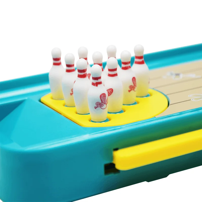 Cartoon Mini Bowling Set Toys Table Game Frog Bowling Children's Toy Party Table Interactive Sport Games Educational Kids Gifts 3