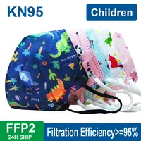 New FFP2 Mask Children Mascarillas KN95 Masks FPP2 Kid Protective Child Filter 5 Layers Respirator Fit 6-14 Years Mouth Caps Boy 1