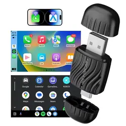 Smart Mini Box: 2 - in - 1 Wireless CarPlay & Android Auto Adapter with USB/Type - C Fast Connect (H - Air2.0)