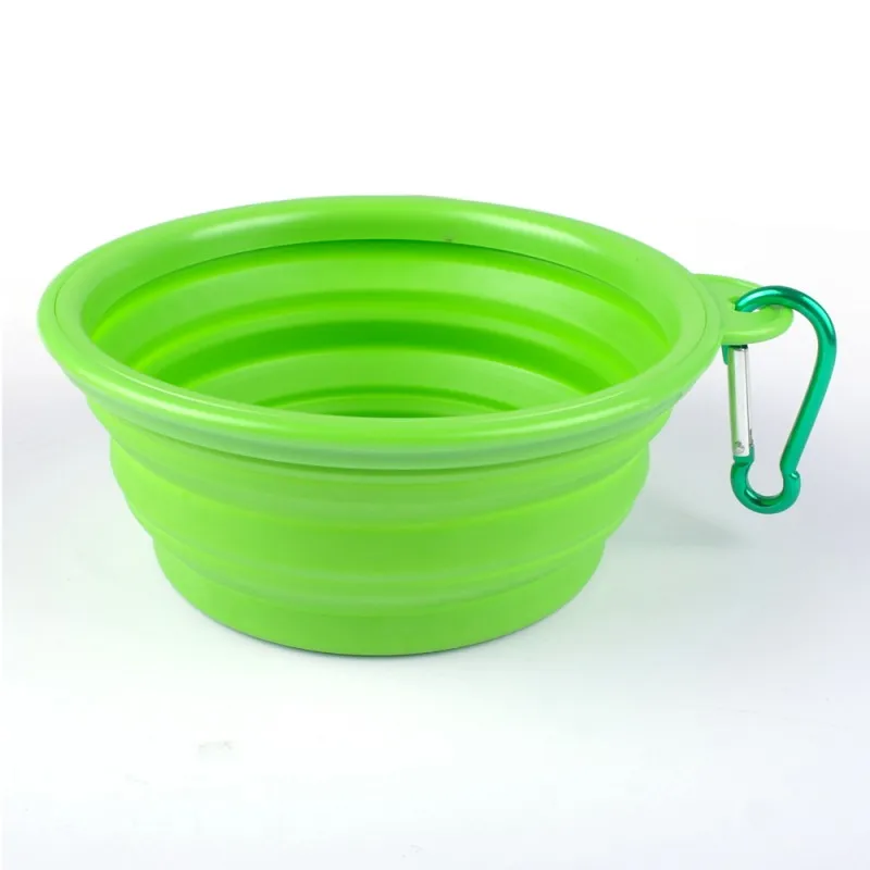 Title 8, Folding Portable Silicone Dog Bowl With Carabin...