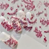 Retro Embroidered Dragon Red Pink Blue White Porcelain Chinese 3D Embossed Relief Self Adhesive Nail Art Stickers Manicure Decal 6